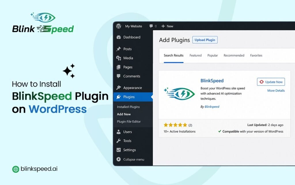 How to Install BlinkSpeed Plugin on WordPress - Blinkspeed