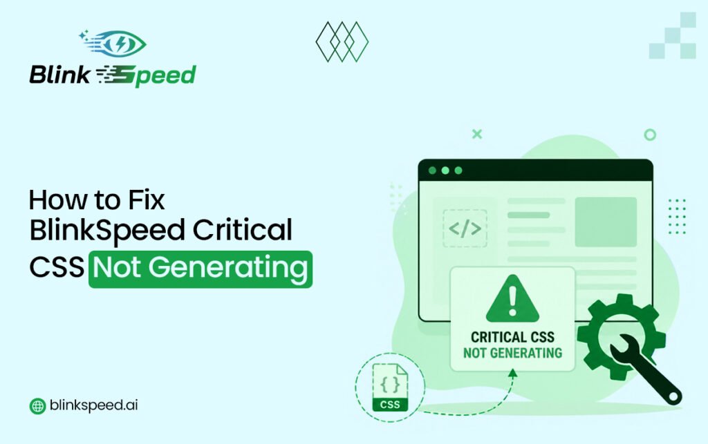BlinkSpeed Critical CSS Issue: Why It's Not Generate & How to Fix